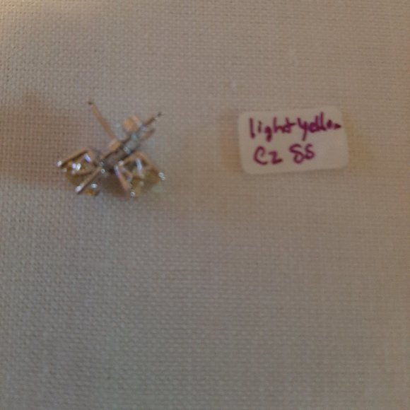 3 Pairs of Pastel CZ Studs - Picture 2 of 3